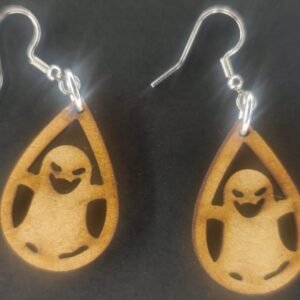 Aretes Fantasma con brazos MDF 3 mm natural