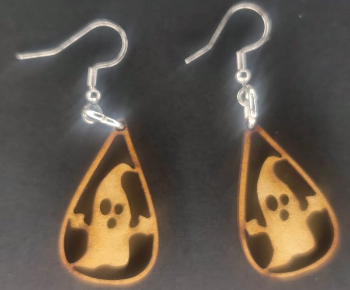 Aretes fantasma flotando MDF 3 mm natural